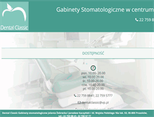Tablet Screenshot of dentalclassic.pl
